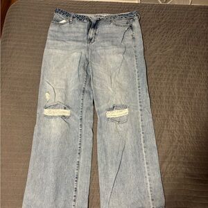 Casual Light Blue Boyfriend Jeans